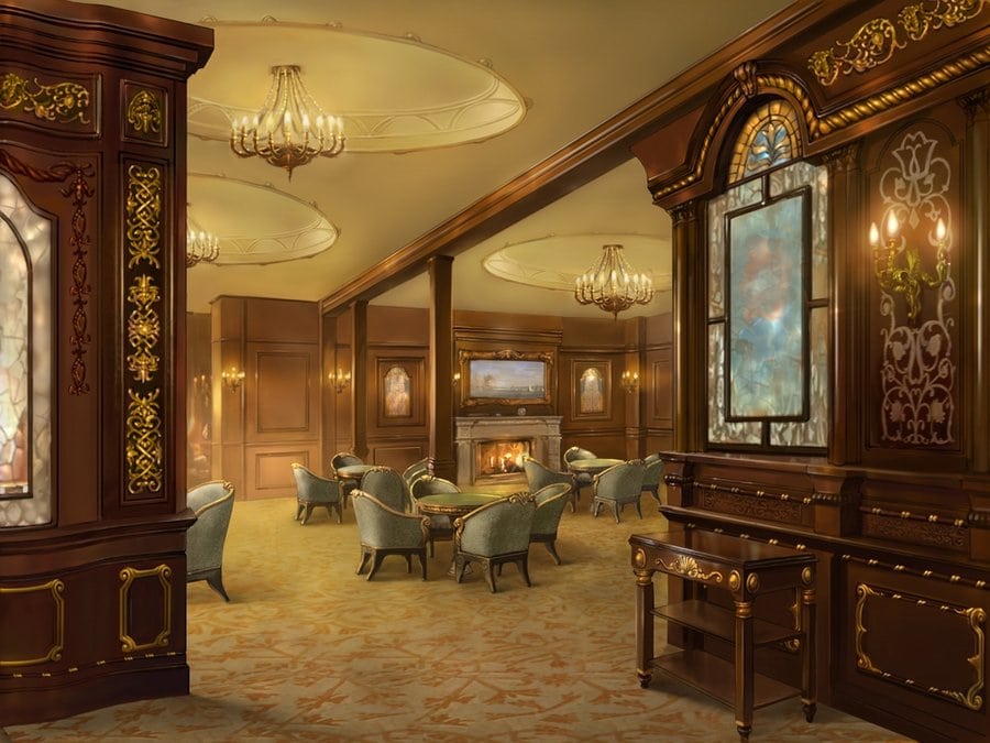 Inside Titanic | 1st class smoking saloon by novtilus d5dn21w | Inside Titanic's Lavish Interior | kevcummins