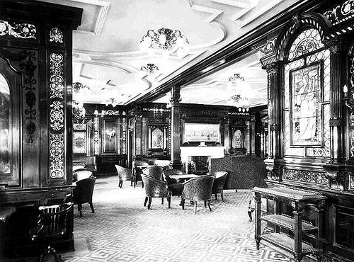 Inside Titanic | FirstClassSmokingRoomTitanic | Inside Titanic's Lavish Interior | kevcummins