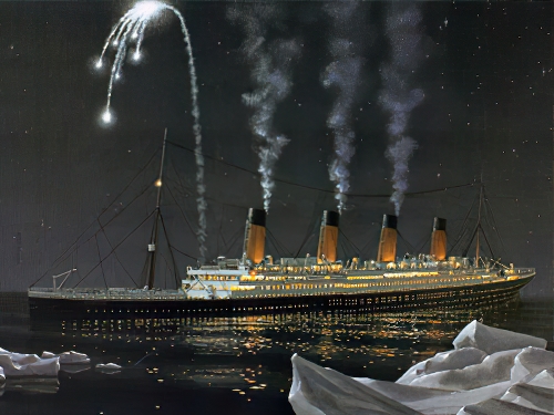 Titanic Sinking | Titainc Sinking Flares 400x 300 titanic pictures 1 | The Titanic Sinking: A Complete Guide | kevcummins