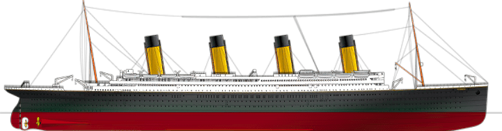 Titanic Facts | r m s titanic side plan titanic pictures | Titanic Facts, Information & History | kevcummins