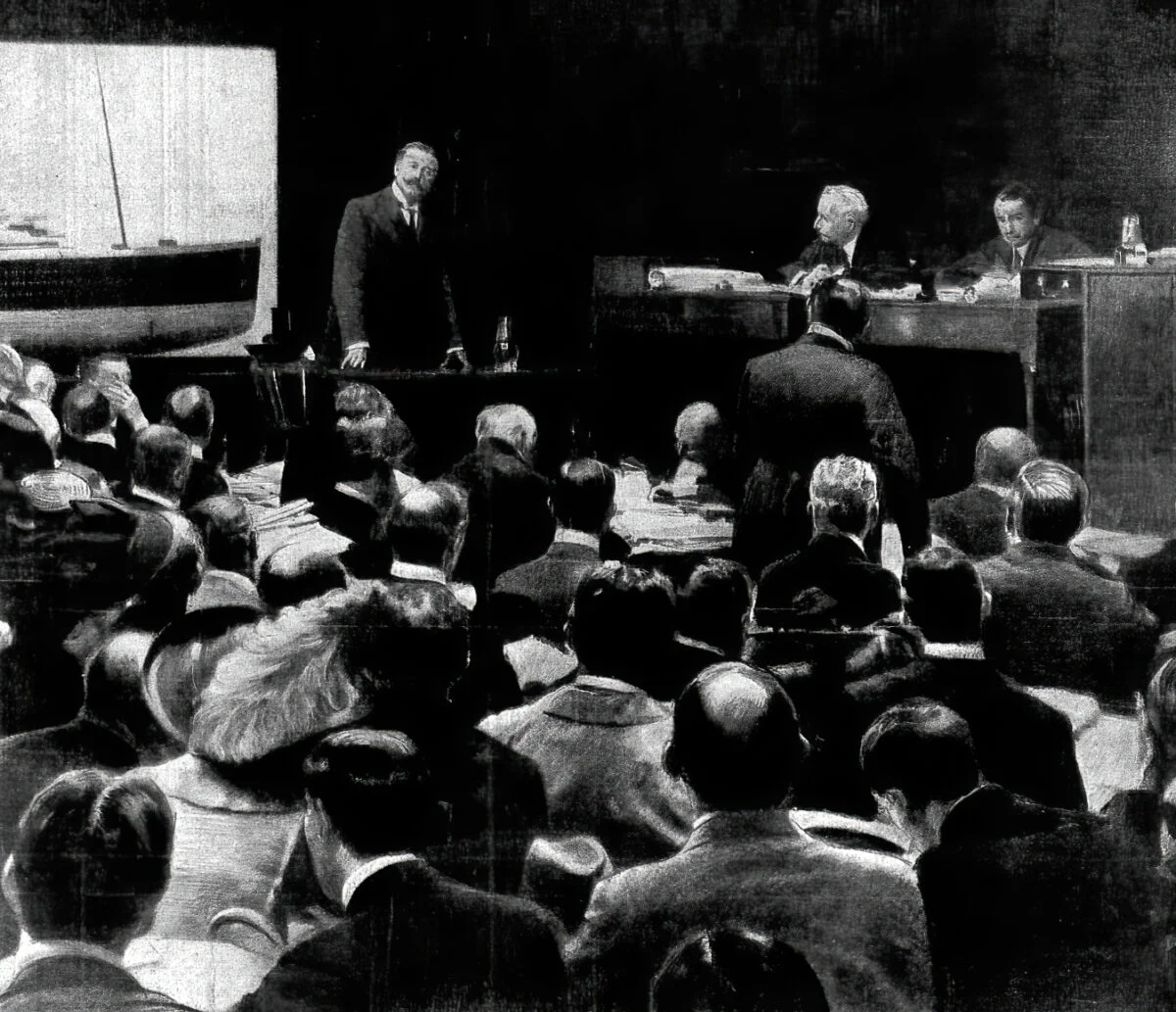 Titanic Pictures 33 Titanic Pictures | Cosmo Duff Gordon at Titanic inquiry DeNoiseAI standard | Titanic Pictures | kevcummins