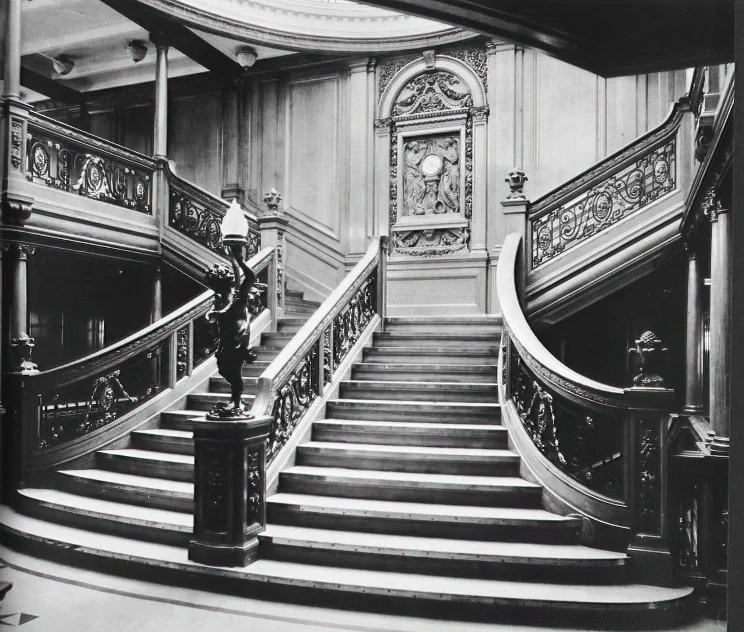 Titanic Pictures 70 Titanic Pictures | The Grand Staircase 28black 26 white29 DeNoiseAI standard | Titanic Pictures | kevcummins