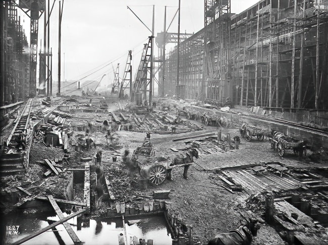 Titanic Pictures | construction of titanic 1 DeNoiseAI standard | Titanic Pictures | kevcummins